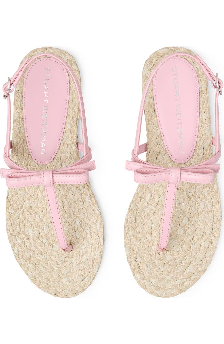 Stuart Weitzman Felicity Slingback Espadrille Sandal, Alternate, color, Pink Marshmallow/Nat