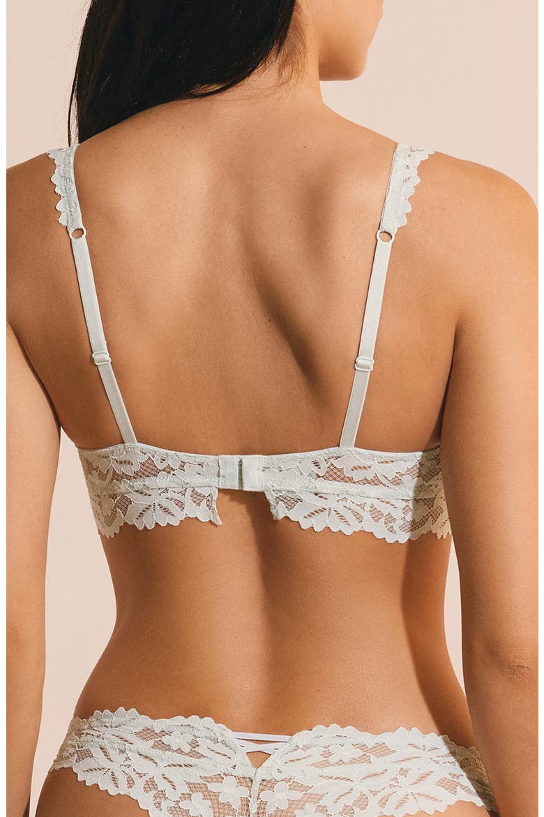 Legende Lace Unerwire Bra, Alternate, color, BLUE GREEN