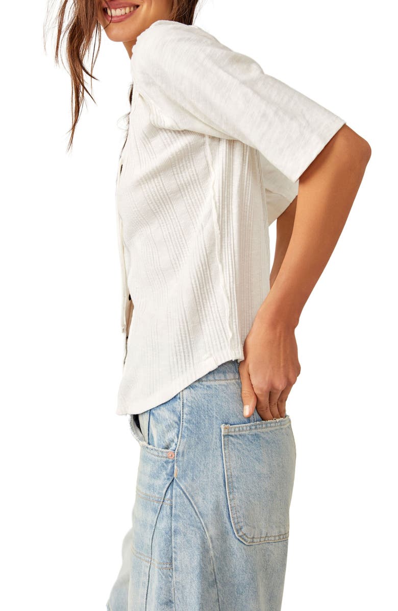 Free People Daisy Snap-Up Top, Alternate, color, 