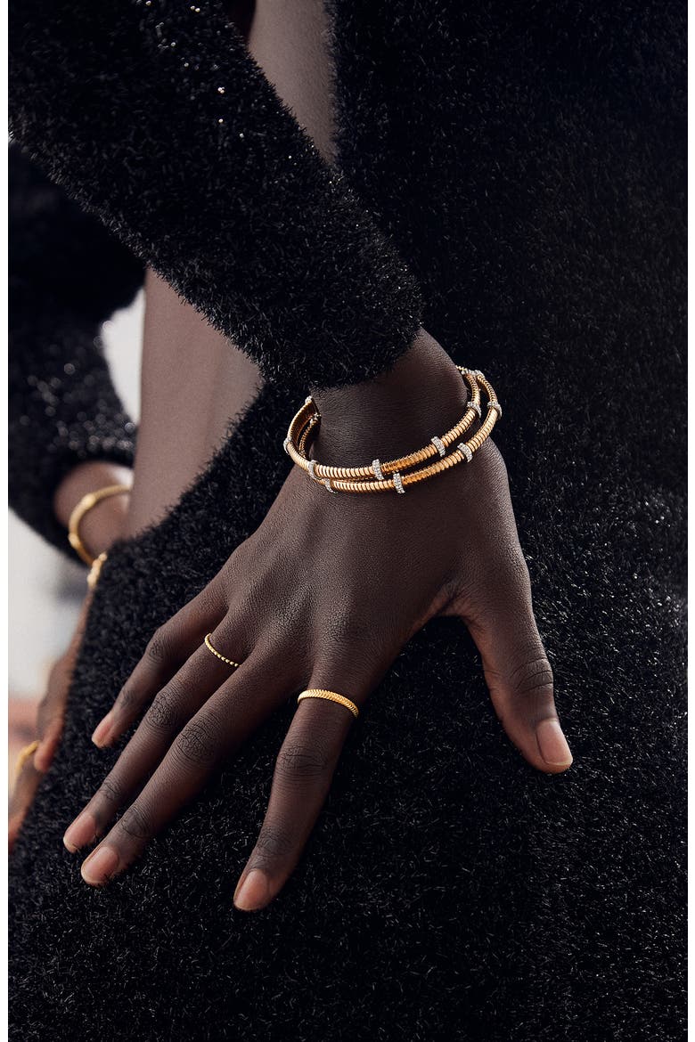 Eve Cuff Bracelet, Alternate, color, GOLD/CLEAR