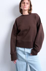 Topshop Premium Heavyweight Cotton Blend Sweatshirt