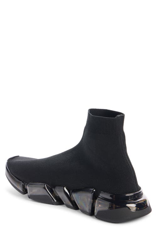 Shop Balenciaga Speed 2.0 Lt Sock Sneaker In Black/black/white