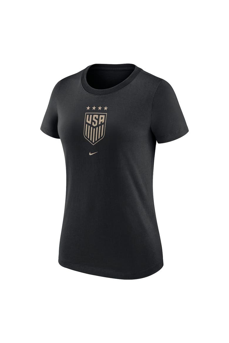 Women's Nike Black USWNT Crest T-Shirt, Alternate, color, Black