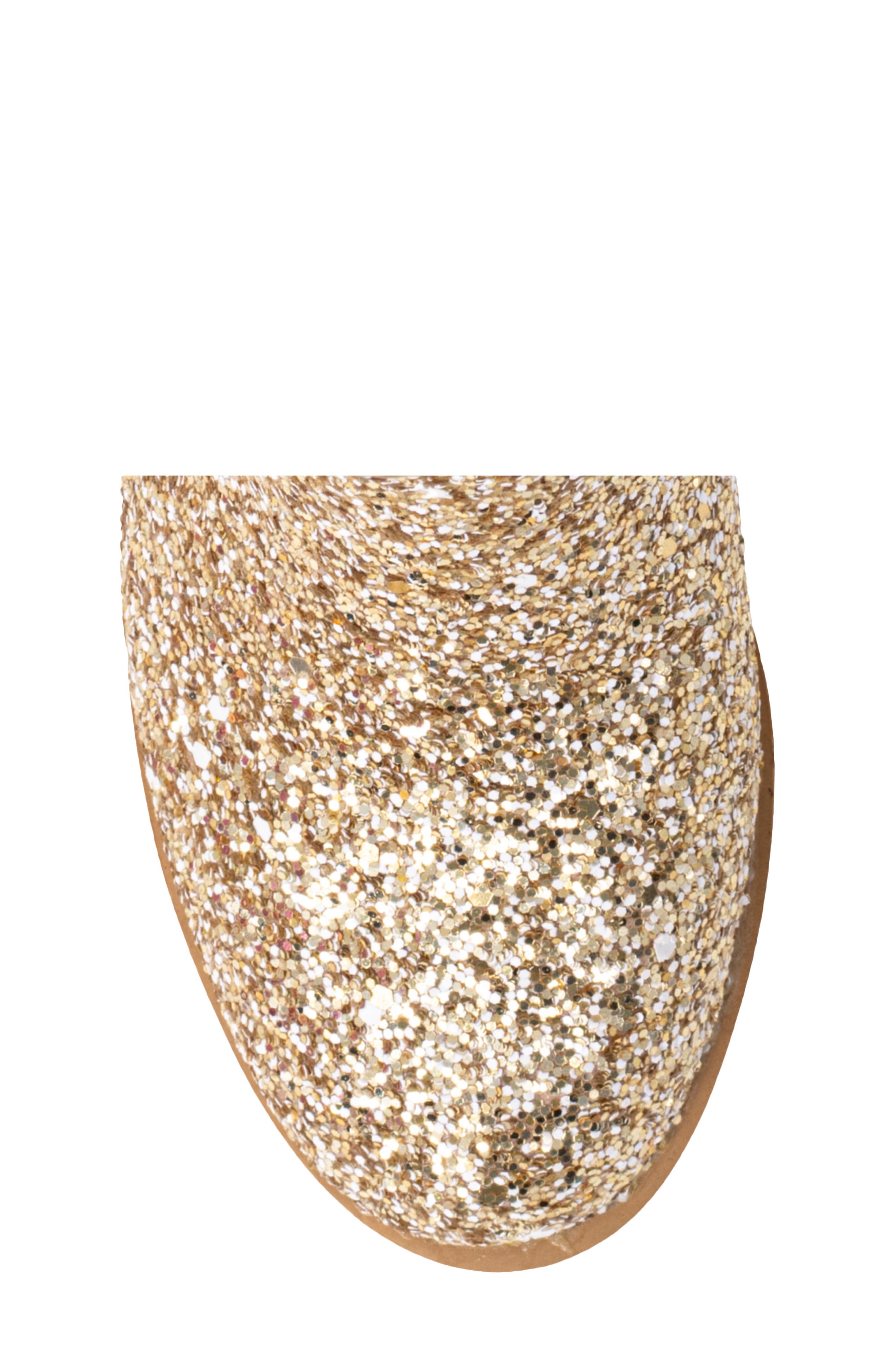 Kids' Glitter Bootie, Alternate, color, GOLD SPARKLE