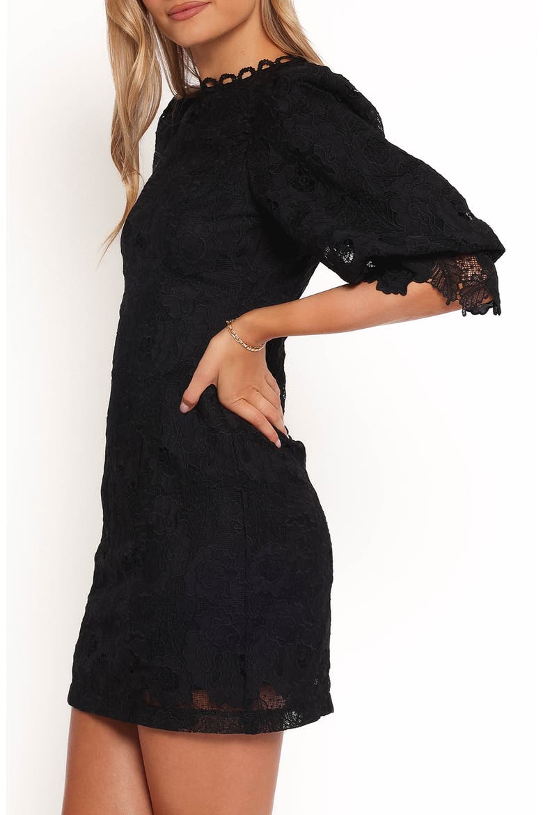 Catherine Lace Minidress, Alternate, color, BLACK