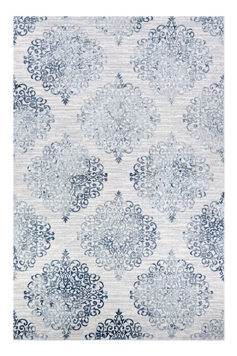 Calinda Collection Marlowe Rug, Main, color, STEEL BLUE - IVORY