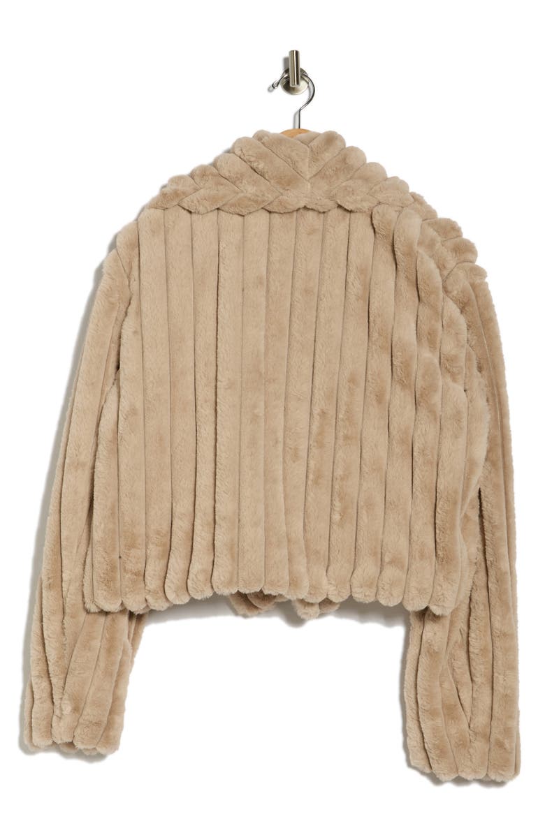 BLANKNYC Faux Fur Crop Jacket, Alternate, color, Angel Heart