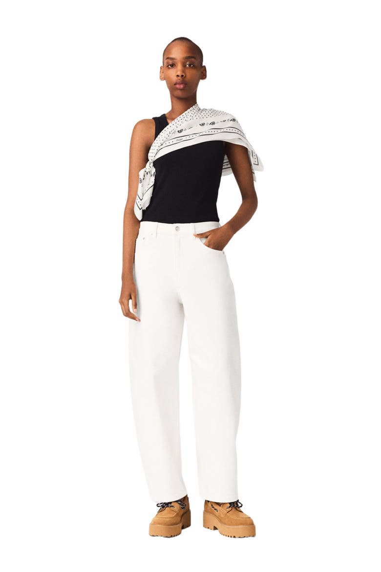Balloon jeans, Alternate, color, White