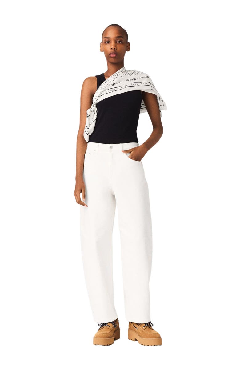 maje Balloon jeans, Alternate, color, White