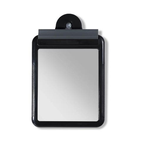Fogless Shower Mirror for Travel with Suction Cup & Squeegee