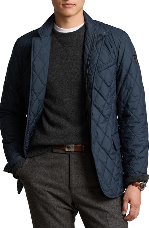 Ralph lauren quilted blazer on sale