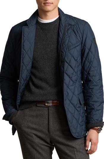 Quilted polo jacket online