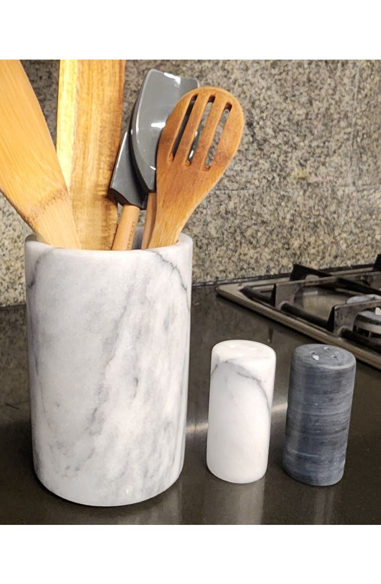 Artifacts Trading Company<sup>™</sup> Artifacts Trading Company Marble Salt & Pepper Shaker, Alternate, color, Black And White