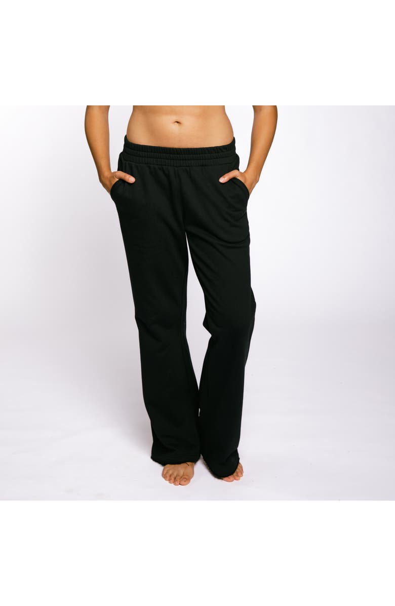 TomboyX French Terry Flare Pant, Main, color, Black