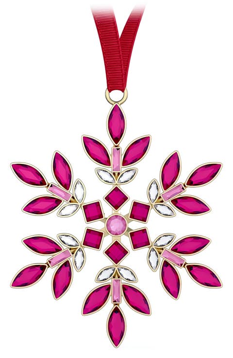 Gema Crystal Snowflake Holiday Ornament