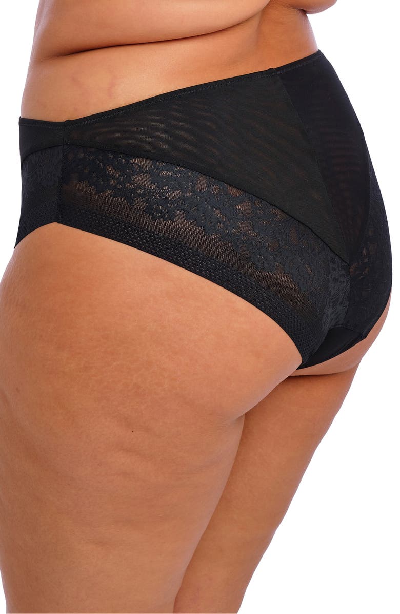 Elomi Nerina High Leg Briefs, Alternate, color, Black
