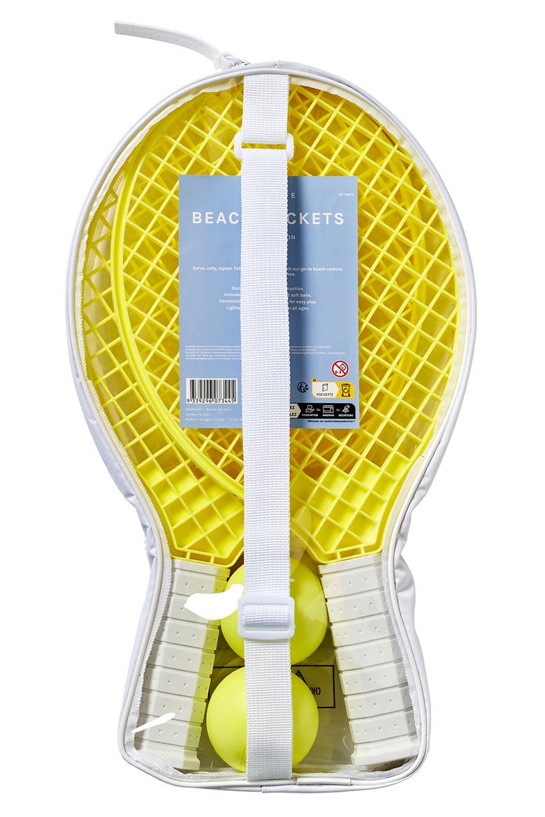 Beach Rackets Set, Alternate, color, YELLOW