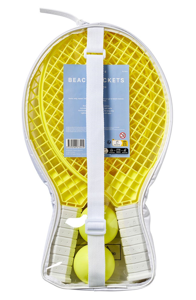 Sunnylife Beach Rackets Set, Alternate, color, Yellow