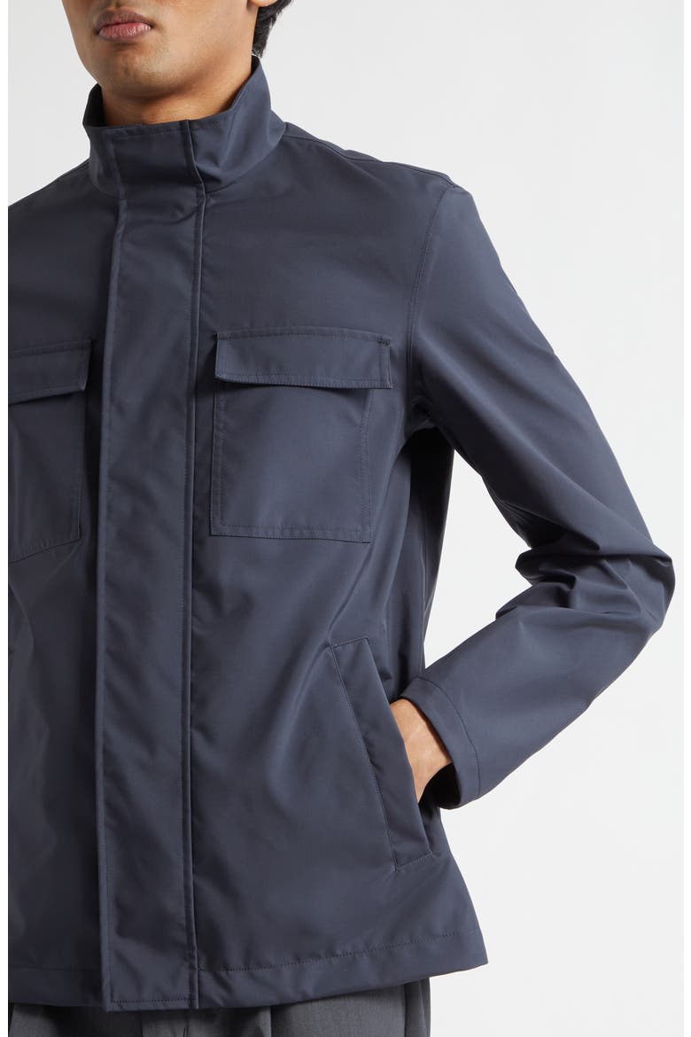 New Rain Jacket, Alternate, color, NAVY/ CAMEL