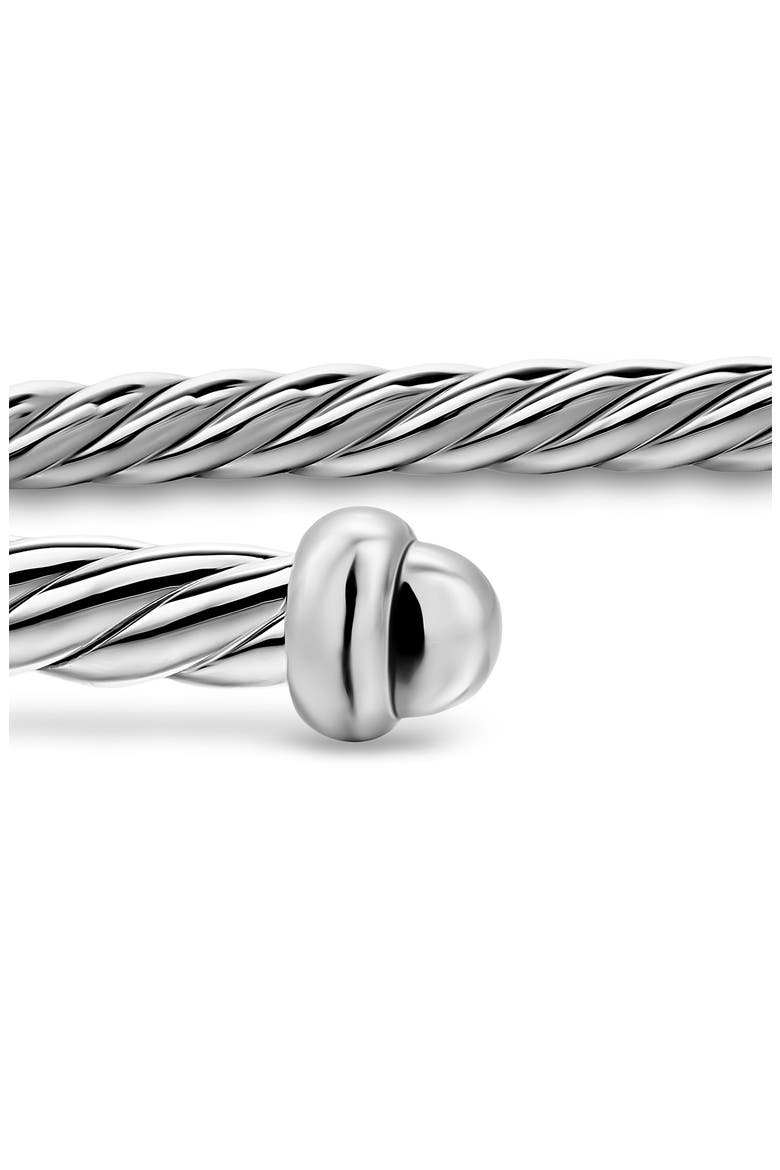 Micro Cable Flex Sterling Silver Open Bracelet, 2.6mm, Alternate, color, SILVER