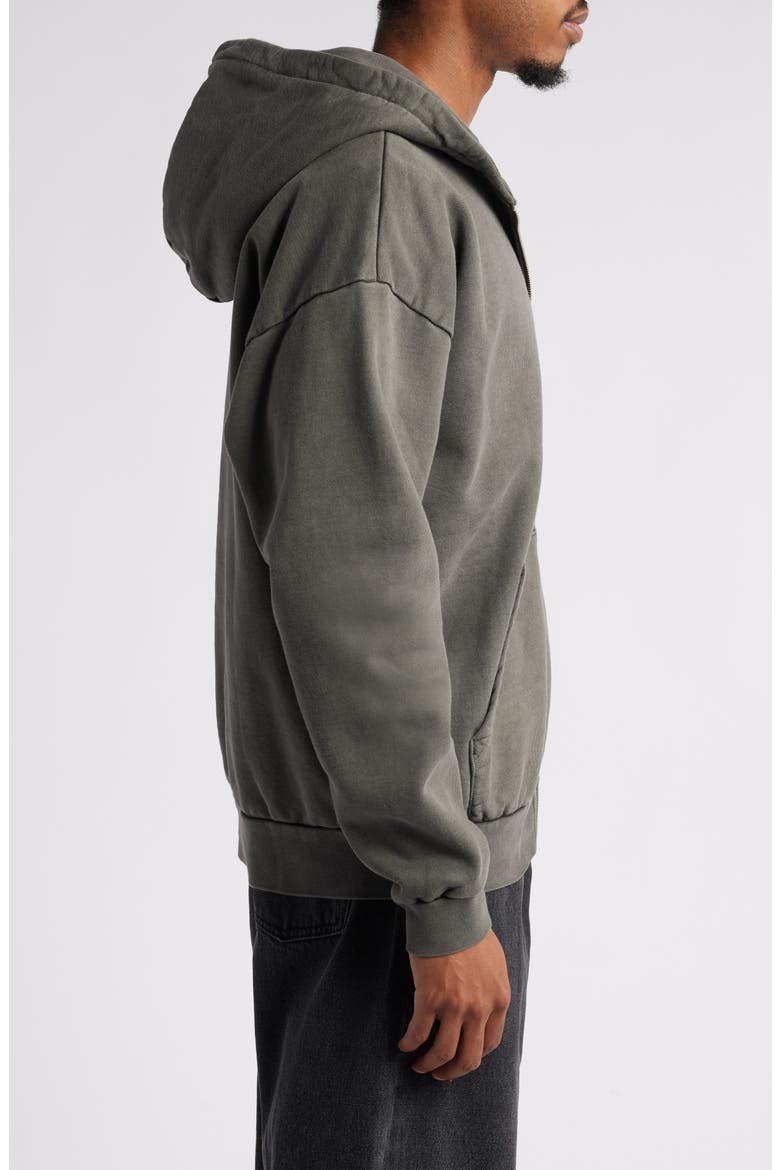 Lowercase Pigment Zip Hoodie, Alternate, color, PIGMENT DIGITAL BLACK