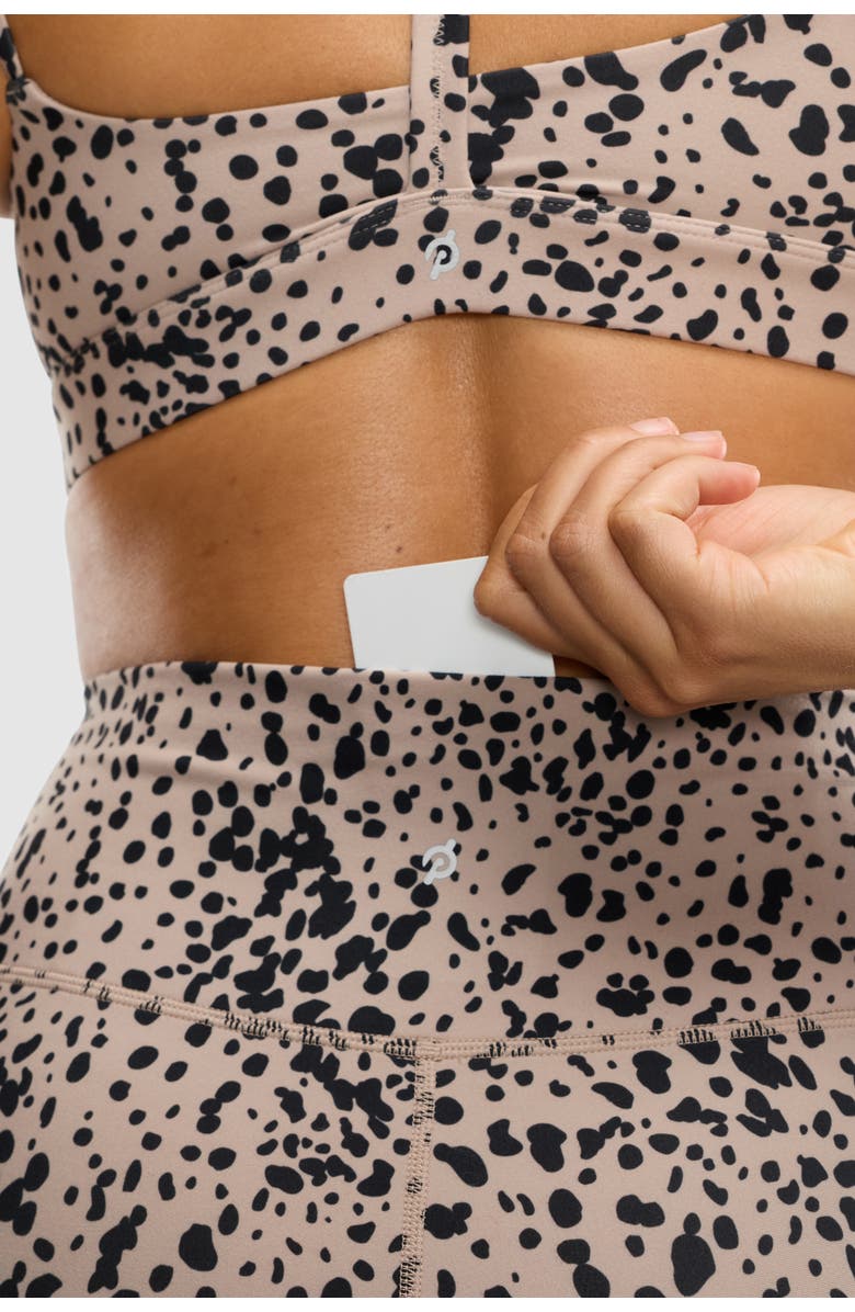 Peloton Cadent Everyday Bike Short 7", Alternate, color, Sand Animal Print