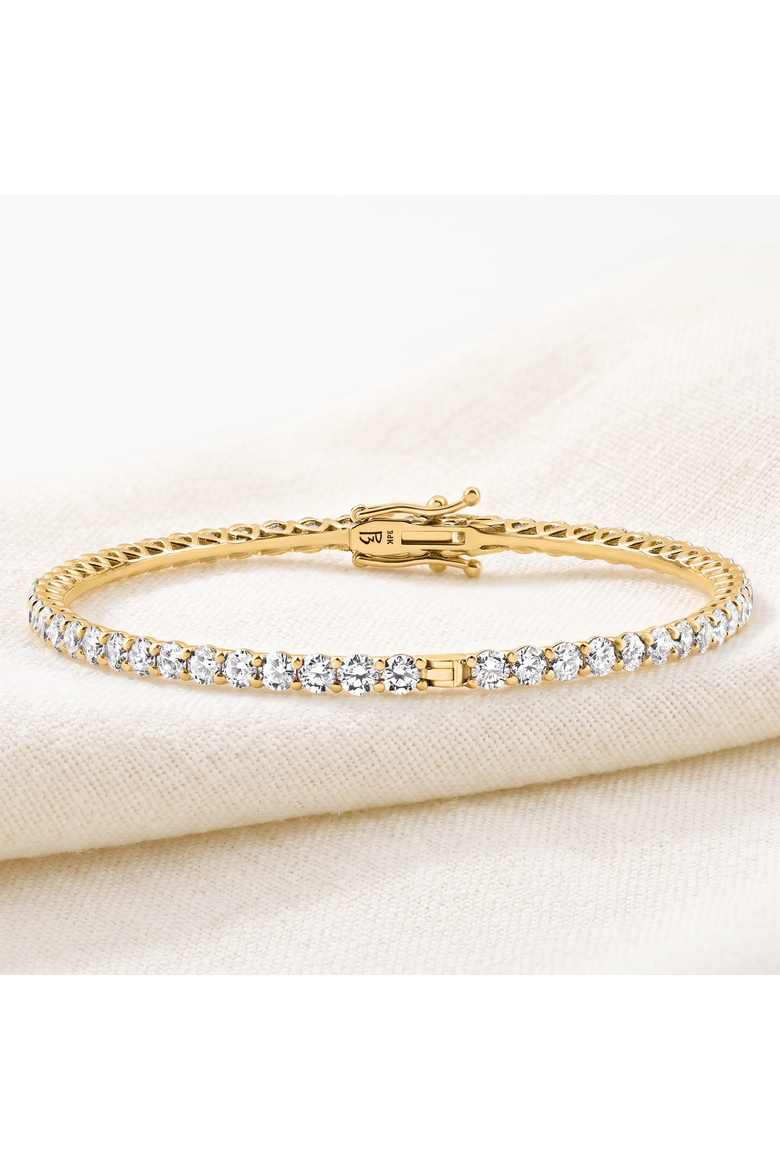 6Ct Diamond Hinged Bangle Bracelet 14k Gold Lab Grown 7", Alternate, color, 14k White Gold