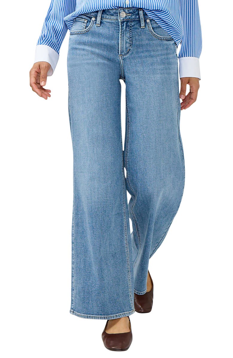 Silver Jeans Co. Suki Wide Leg Jeans, Alternate, color, Abbey