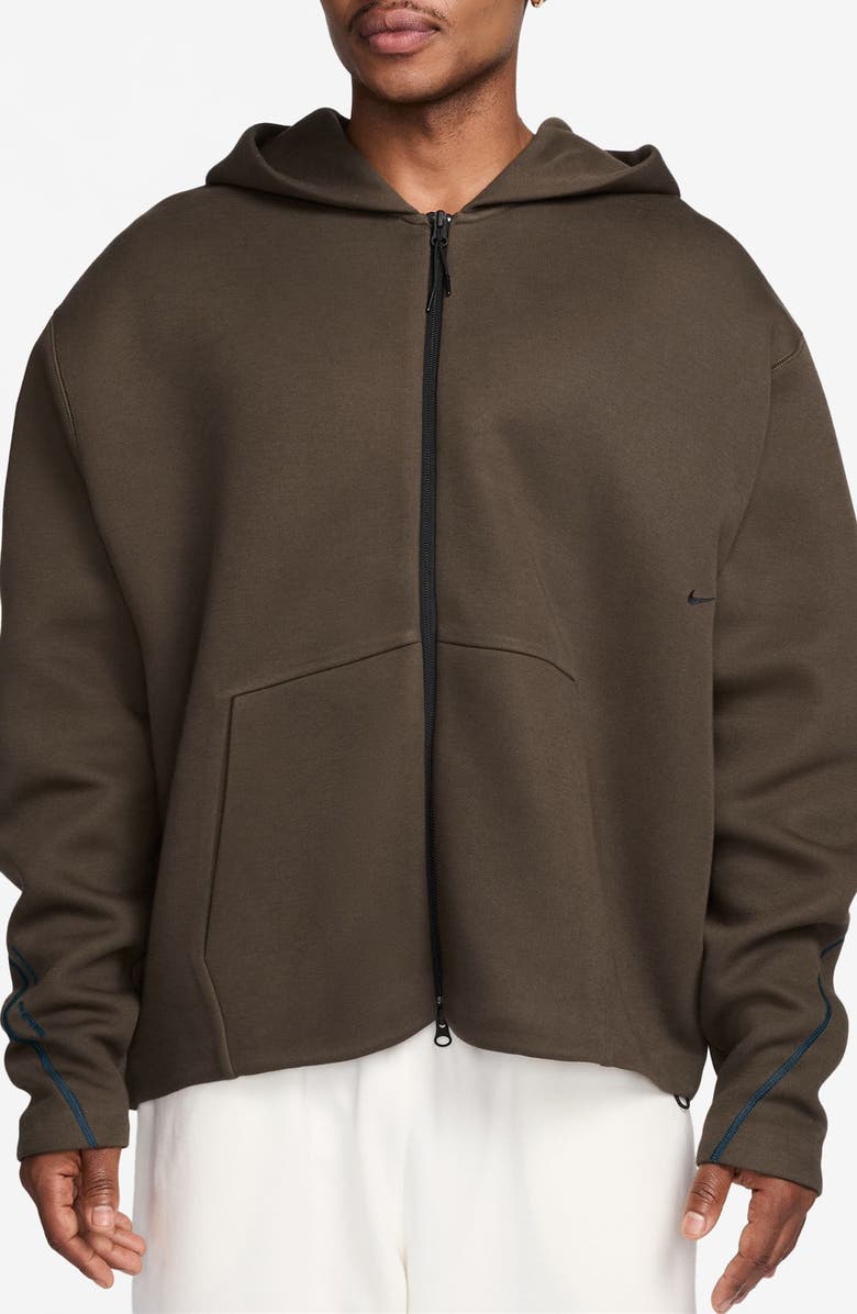 Nike Tech Fleece Hoodie, Main, color, Dark Hazel/ Black