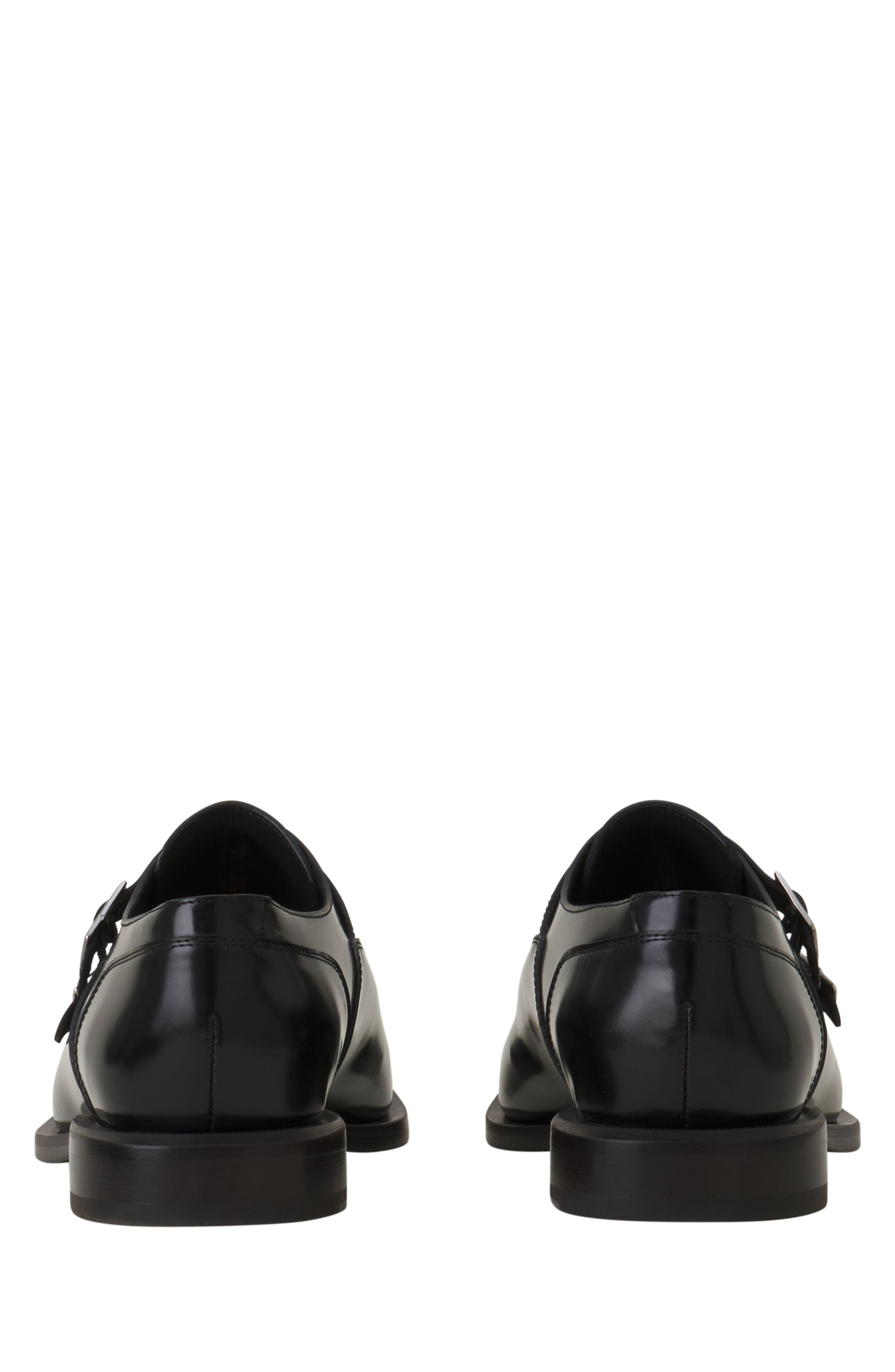 Lanvin Monk Shoes In Glossy Leather, Alternate, color, Black