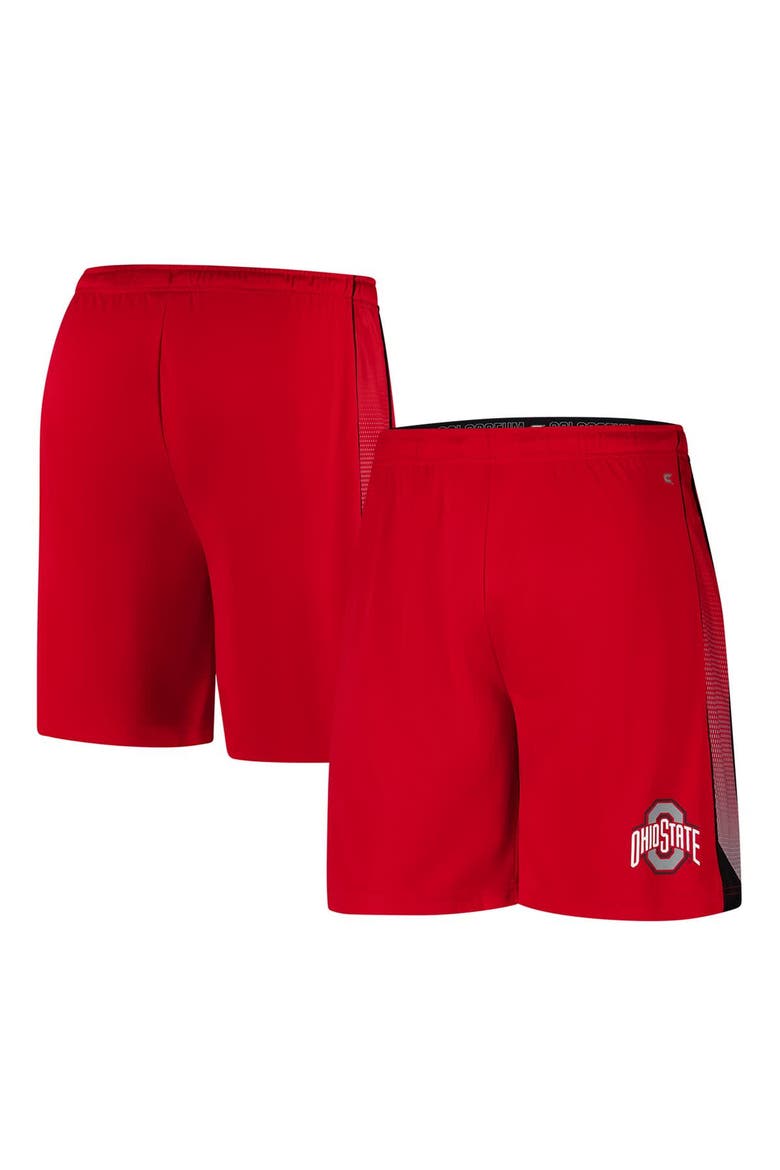 Men's Colosseum Scarlet Ohio State Buckeyes Online Shorts, Main, color, Scarlet