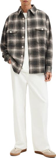 Hamlin Plaid Flannel Button-Up Shirt Jacket