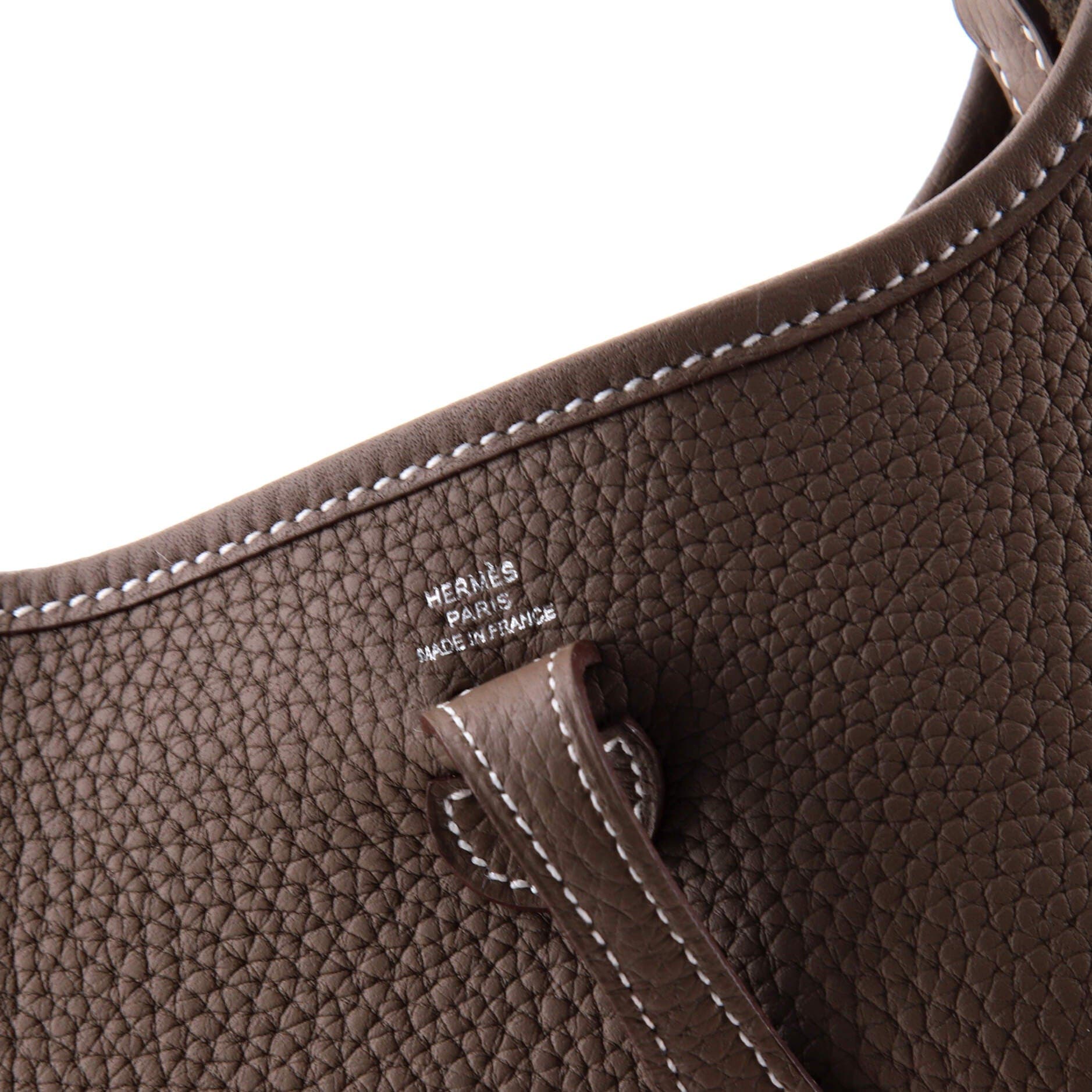 Pre-Owned Hermes Evelyne Bag Gen III Clemence TPM, Alternate, color, Etoupe