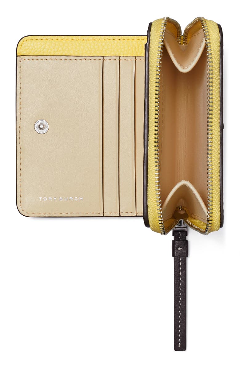 Tory Burch McGraw Colorblock Zip Bifold Wallet, Alternate, color,