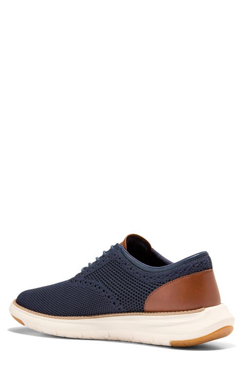Cole Haan Grand Remix Oxford In Navy Blazer/british Tan/ivory