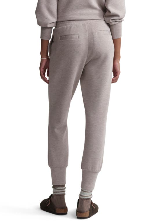 Varley The Slim Cuff Pants In Taupe Marl Fleck