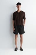 COS Nylon Wide-leg Drawstring Swim Shorts