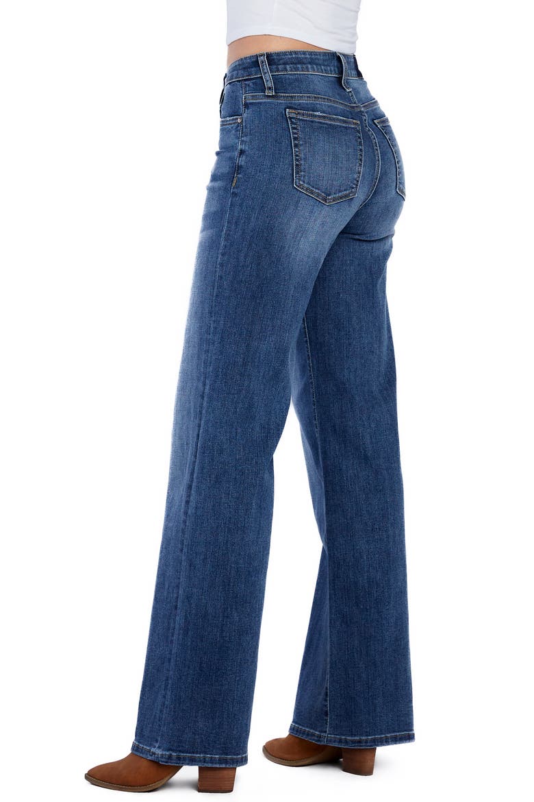 Mighty High Waist Wide Leg Jeans, Alternate, color, NORTH STAR BLUE