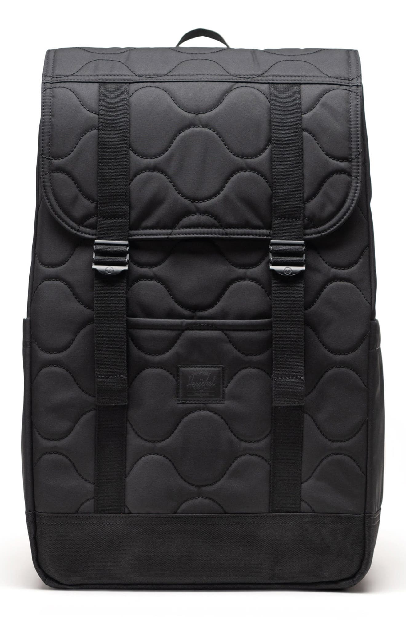 Herschel Supply Co. Retreat Quilted Backpack, Main, color, Black
