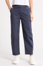 G/FORE Stretch Cotton Gabardine Barrel Leg Ankle Pants