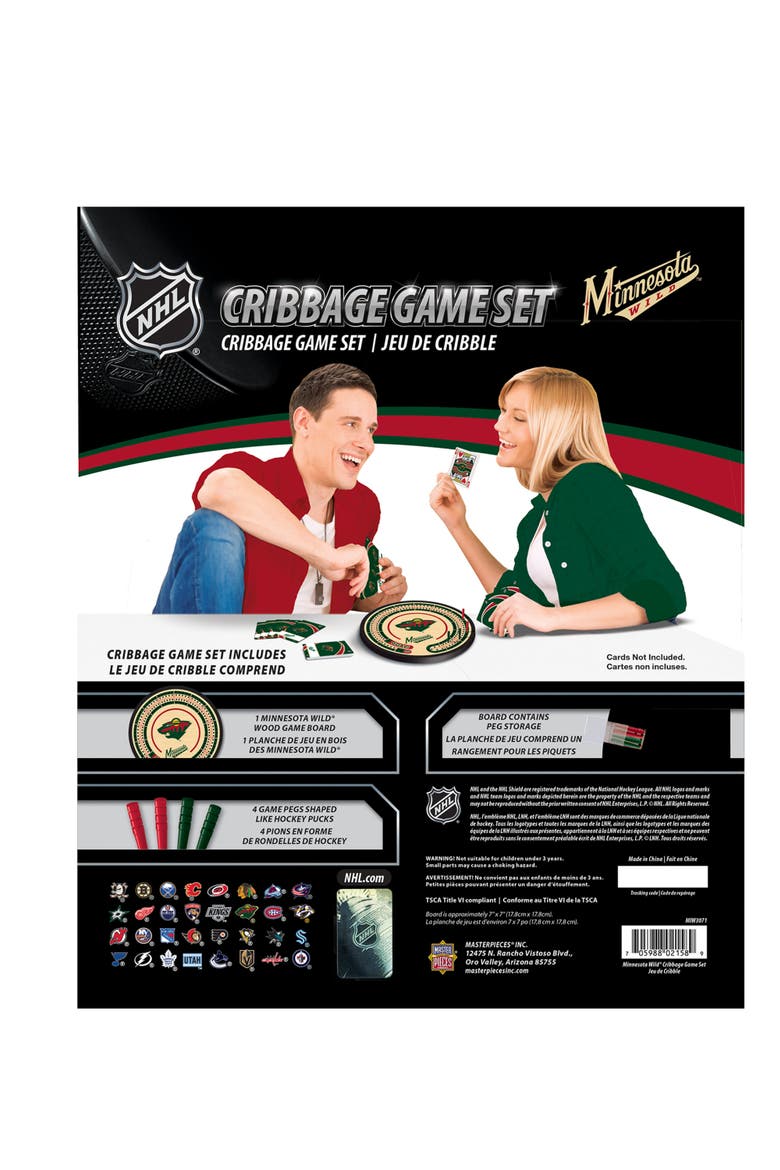 Minnesota Wild Cribbage, Alternate, color, Multicolor