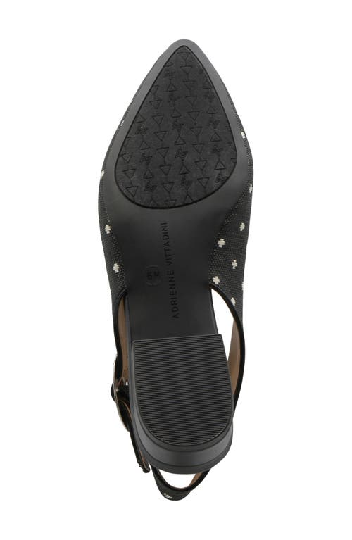 Adrienne Vittadini Papina Slingback Pump In Black Dot