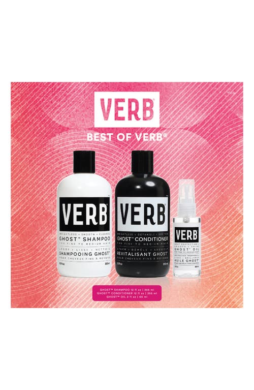 Verb Ghost Trio Hair-care Set $71 Value In Transparent