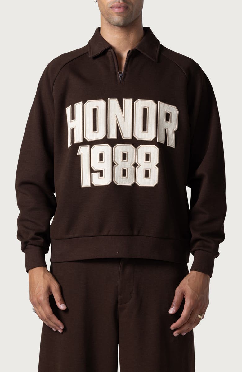 HONOR THE GIFT 1988 Quarter Zip Sweatshirt, Main, color, 