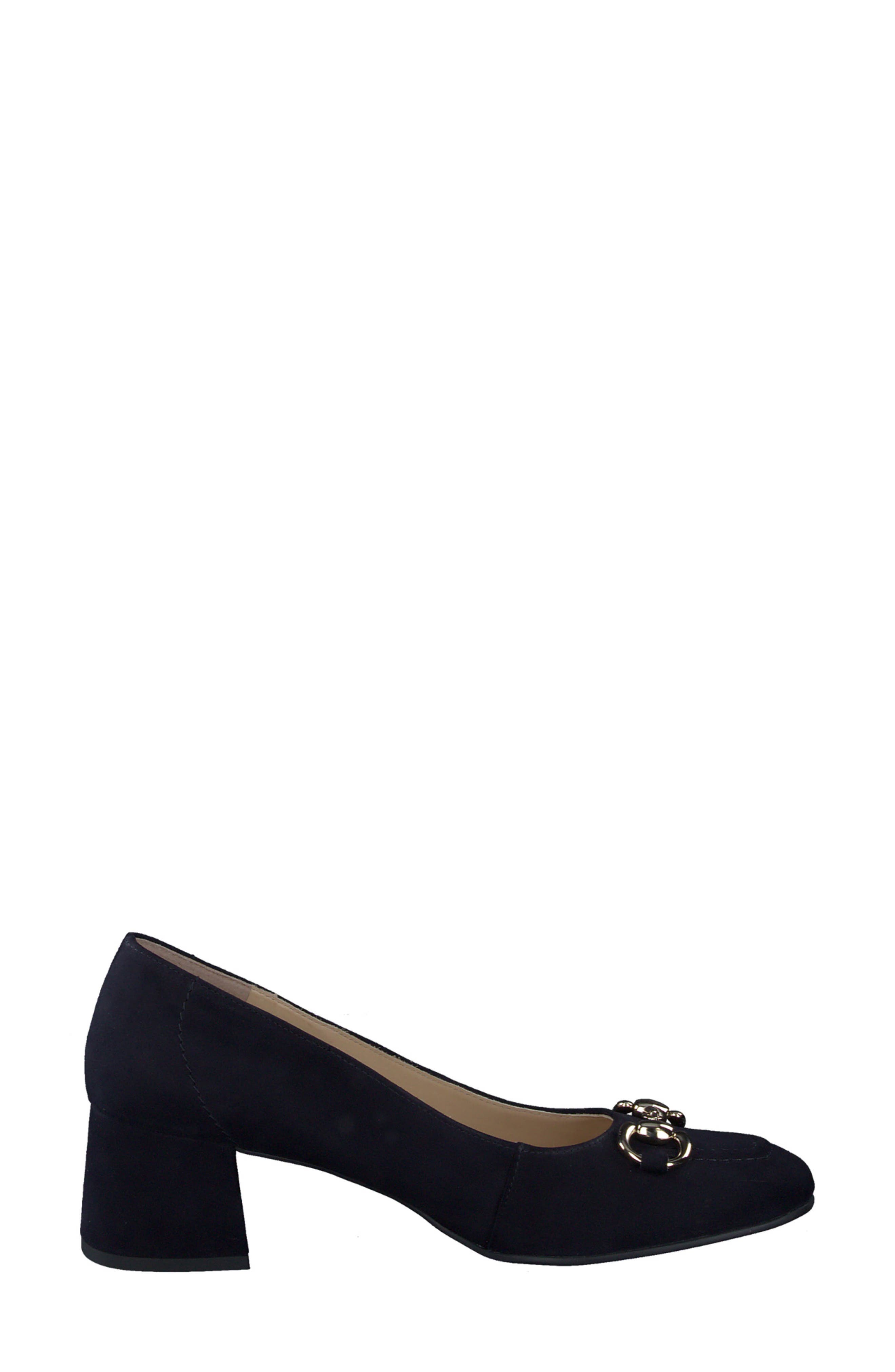 Valetta Bit Pump, Alternate, color, BLUE SUEDE