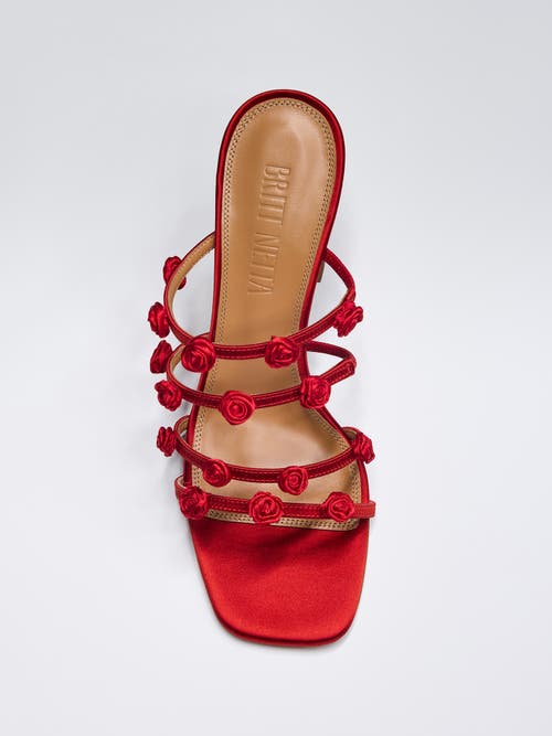 Britt Netta Juliette Sandal In Red