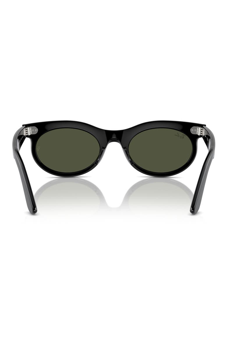 Wayfarer 53mm Oval Sunglasses, Alternate, color, BLACK