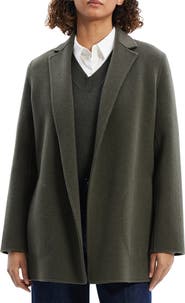 Theory Open Front Wool Blend Blazer