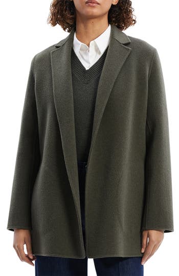 Theory Wool And Cashmere-blend Felt Blazer In Gray