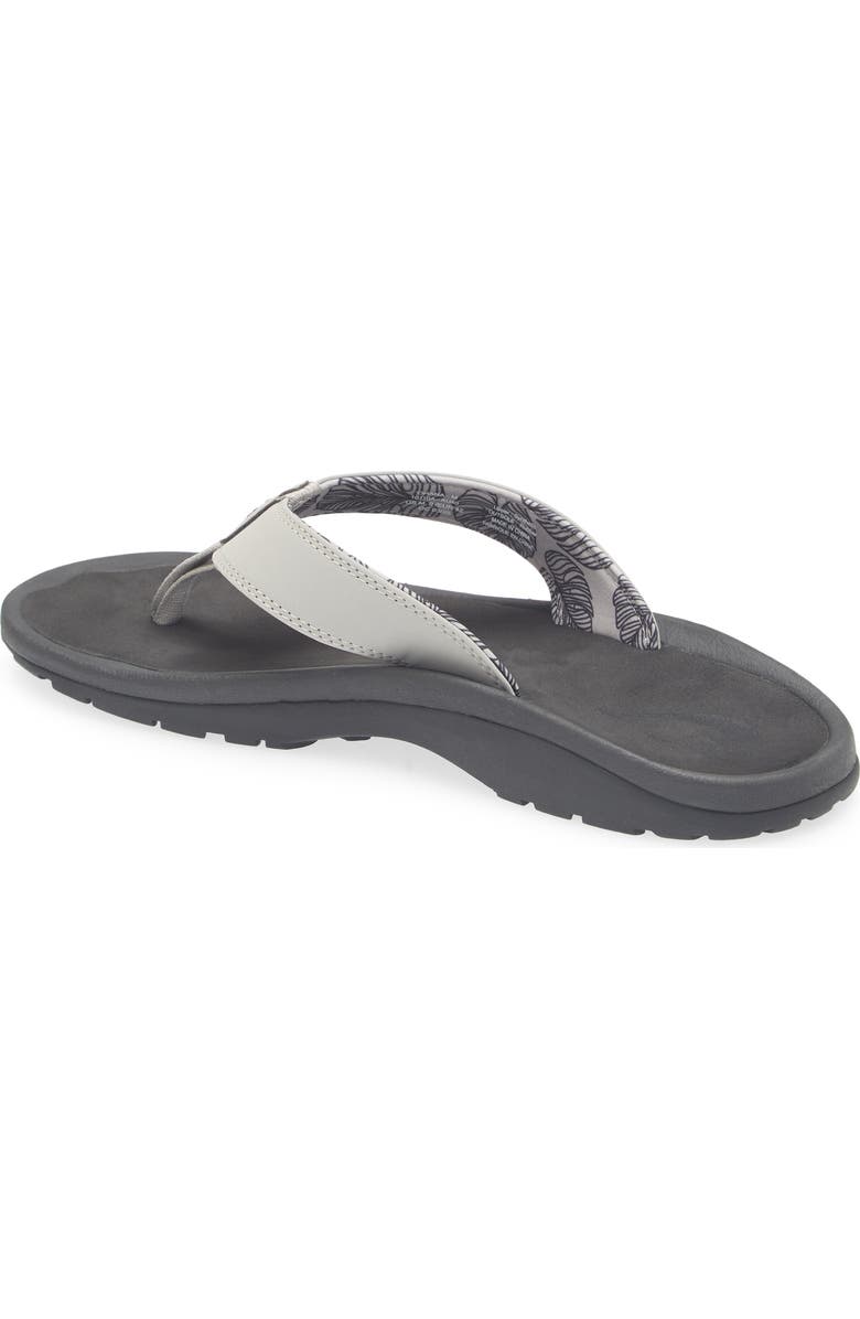 OluKai Ohana Flip Flop, Alternate, color, Ash/Black